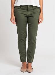 Pantalon slim buzunare verde FRACOMINA femeie