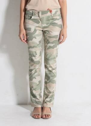 Pantalon slim buzunare verde STREET ONE femeie
