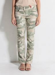 Pantalon slim buzunare verde STREET ONE femeie