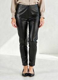 Pantalon slim talie elastică negru MOLLY BRACKEN femeie
