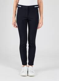 Pantalon slim subțire negru MARC CAIN femme