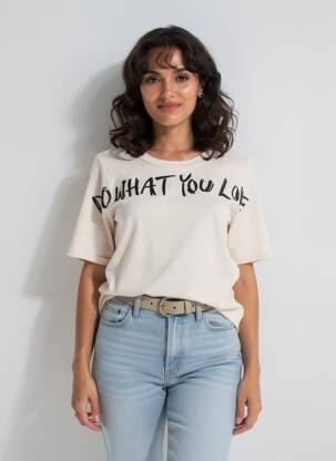 Tricou elasticitate mâneci scurte bej LUISA CERANO femeie