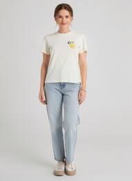 Tricou elasticitate mâneci scurte galben CLOSED femme
