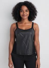 Top elasticitate bretele subțiri negru BEATE HEYMANN femme