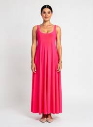 Rochie lungă fără mâneci fără mâneci roz INDIES femeie