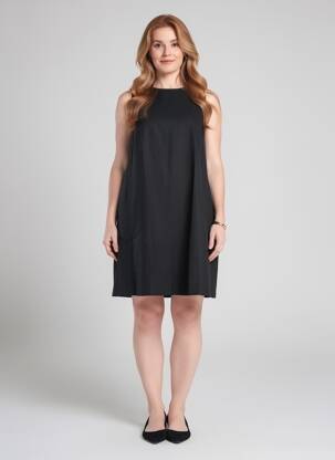 Rochie scurtă fără mâneci fără mâneci negru WEEKEND MAXMARA femeie