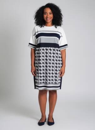 Rochie scurtă mâneci scurte mâneci scurte negru MARC CAIN femeie