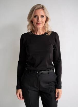 Tricou mâneci lungi mâneci lungi negru CLOSED femeie