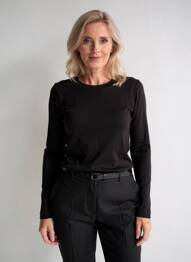 Tricou mâneci lungi mâneci lungi negru CLOSED femeie
