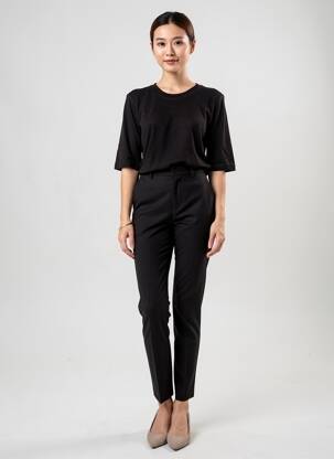 Tricou elasticitate mâneci scurte negru CLOSED femeie