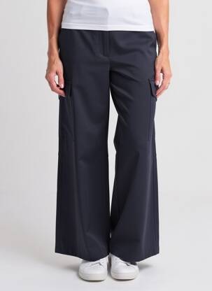 Pantalon cargo talie înaltă talie înaltă albastru WEEKEND MAXMARA femeie