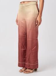 Pantalon larg închidere cu fermoar lateral mărime normală bej NOTSHY femme