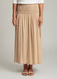 Fustă midi elasticitate bej NOTSHY femme