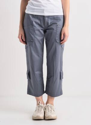 Pantalon trei sferturi croială dreaptă mărime normală albastru CHIPIE femeie