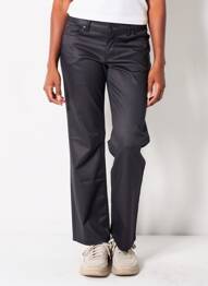 Pantalon drept elasticitate mărime normală negru I.CODE (By IKKS) femeie