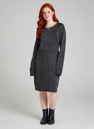 Rochie midi mâneci lungi mâneci lungi gri MAISON SCOTCH femme