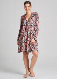 Rochie scurtă mâneci lungi mâneci lungi roz IMPERIAL femme