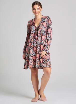 Rochie scurtă mâneci lungi mâneci lungi roz IMPERIAL femme