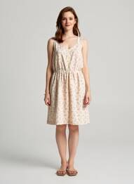 Rochie midi imprimeu fantezie fără mâneci roz I.CODE (By IKKS) femme