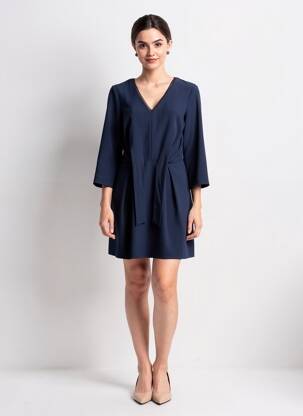 Rochie scurtă mâneci lungi mâneci lungi albastru I.CODE (By IKKS) femeie