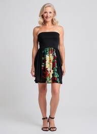 Rochie scurtă fără mâneci fără mâneci negru YUMI femme
