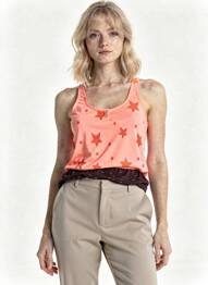 Maiou croială cambrată fără mâneci portocaliu MAISON SCOTCH femme