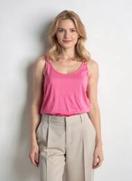 Maiou croială cambrată fără mâneci roz I.CODE (By IKKS) femme
