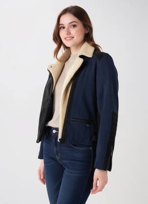 Geacă mâneci lungi albastru MAISON SCOTCH femeie