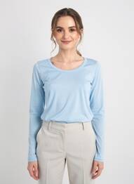 Tricou mâneci lungi mâneci lungi albastru PAKO LITTO femme