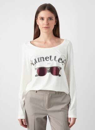 Tricou mâneci lungi mâneci lungi bej MAISON SCOTCH femeie