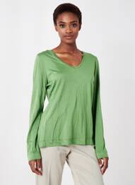 Tricou mâneci lungi mâneci lungi verde ZILCH femme