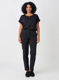 Bluză mâneci scurte mâneci scurte negru TINTA STYLE femme
