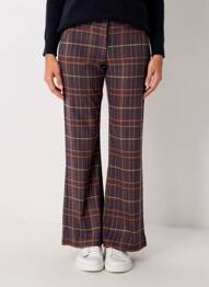 Pantalon evazat talie cu cleme talie înaltă violet CLOUD9 femeie