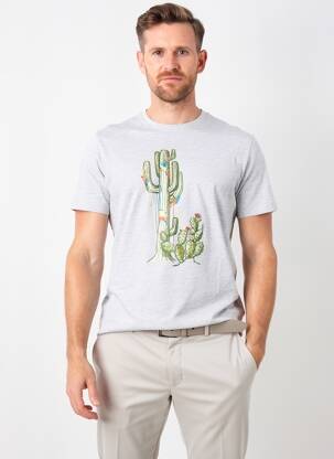 Tricou croială dreaptă mâneci scurte gri WHITE STUFF bărbat