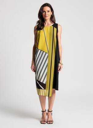 Rochie midi fără mâneci fără mâneci negru TELMAIL femeie