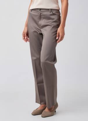 Pantalon drept elasticitate mărime normală maro DIANE LAURY femeie