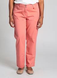 Pantalon drept elasticitate mărime normală portocaliu TONI femme