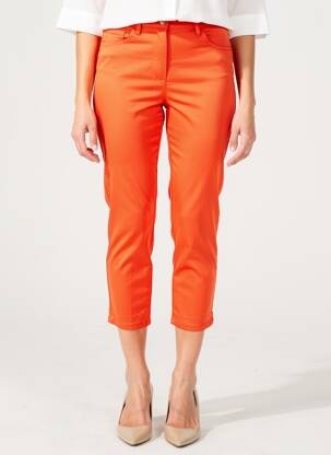 Pantalon 7/8 elasticitate mărime normală portocalie TONI femeie