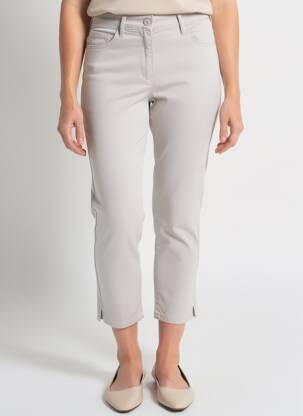 Pantalon 7/8 elasticitate mărime normală bej TONI femeie