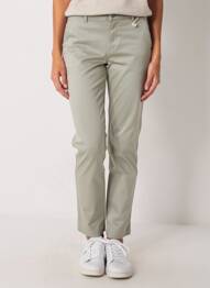 Pantalon chino țesătură poplin mărime normală verde C'EST BEAU LA VIE femme