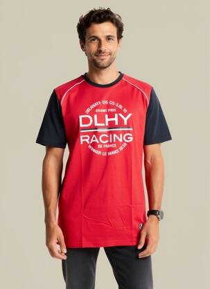 Tricou croială cambrată roșu DELAHAYE bărbat