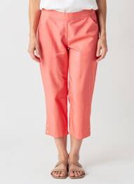 Pantalon trei sferturi elasticitate mărime normală portocaliu STARK femme