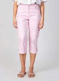 Pantalon trei sferturi elasticitate mărime normală roz TONI femme