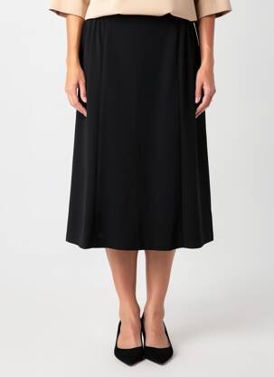 Fustă midi croială evazată negru GEVANA femeie