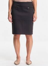 Fustă midi elasticitate negru PLURIELLES femme