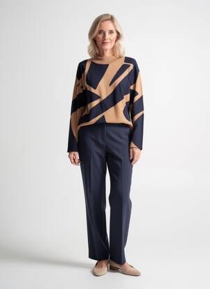 Pulover croială cambrată mâneci lungi bej GERRY WEBER femeie