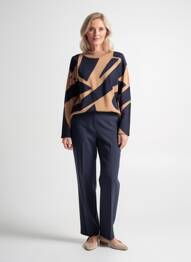 Pulover croială cambrată mâneci lungi bej GERRY WEBER femme