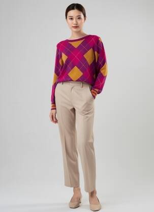 Pulover elasticitate mâneci lungi violet ESCORPION femeie