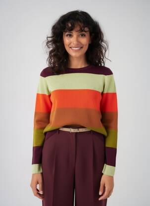 Pulover croială cambrată mâneci lungi violet ESCORPION femeie