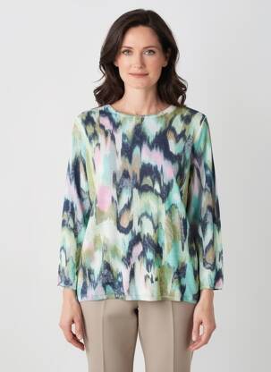 Pulover croială dreaptă mâneci lungi verde GERRY WEBER femeie